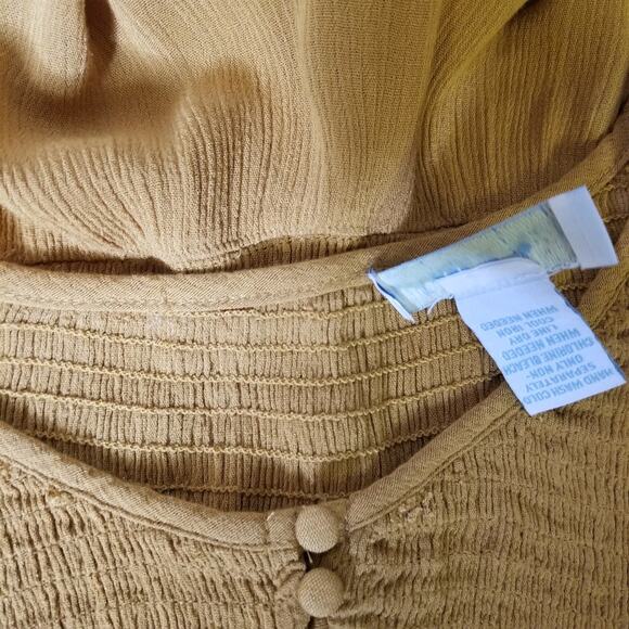 Paradiso Button Up Peasant Loose Fit Long Sleeve - Picture 6 of 7